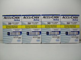 200 Accu Chek Aviva Diabetic Test Strips Exp 12 2012 Accuchek Blood 