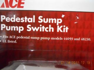 Ace Pedestal Sump Pump Switch Kit for 44059 48230