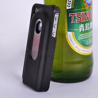 Creative Pink Beer Bottle Opener Slide Hard Case Cover for iPhone 4 4S 