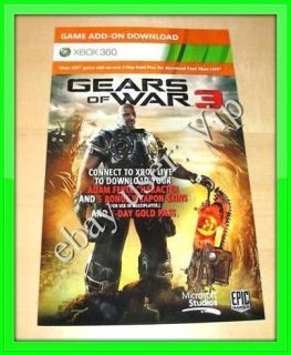 Gears of War 3 Adam Fenix Multiplayer Character Voucher DLC Code Xbox 