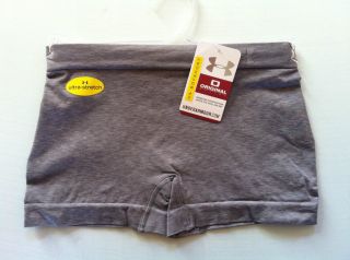 New Womens Under Armour Active Boy Short Underwear Gray Size Small 