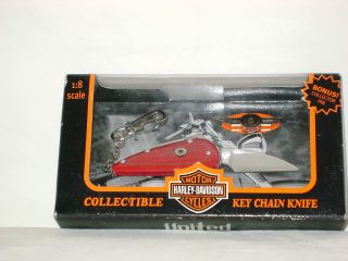 Harley Davidson HD Collectible Keychain United Cutlery Knife Pin New 