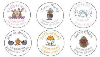 feedback this auction is for 24 round easter address labels