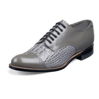 Stacy Adams Madison Mens Gray Leather Shoe 00034 020
