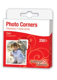 3L Scrapbook Adhesives Photo Corners Clear 250 per Box