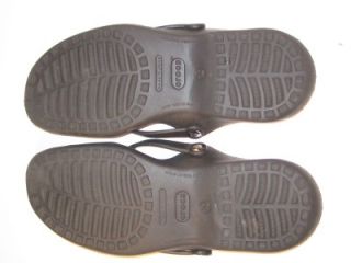 Crocs Adara Criss Cross Slides Sandals Black Womens Size 10