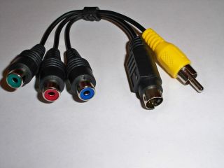 PIN S VIDEO COMPONENT VIDEO ADAPTER CABLE CABLE CONVERTER ADAPTER