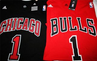 Adidas Chicago Bulls Derrick Rose Game Time T Shirt