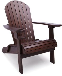 Brand New Strathwood Basics Adirondack Chair Dark Brown