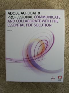 Adobe Acrobat Professional 8 Retail 1 User s Full Version for Windows 