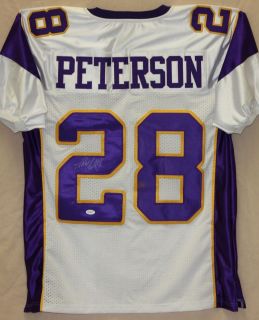 Adrian Peterson Autographed Minnesota Vikings White Jersey 