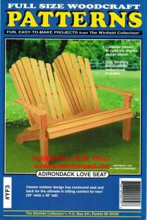 adirondack love seat woodcraft project woodworking pattern the 