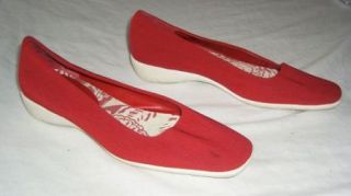 GUC Womens Whats What by Aerosoles Red Shoe Sz 8 M
