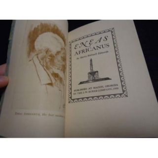 Eneas Africanus 1930 Slavery Story Book Harry Edwards
