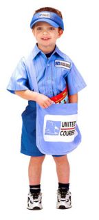 Toddler Child Mail Carrier Costume Postal Worker Cost