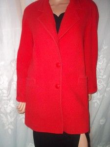   Lilli Ann Wool Coat Red Adolph Schuman 4 LilliAnn Designer Vintage