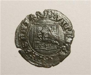 Medieval Ancient Spanish Coin Silver Circa 13 15th Century 700 Years 