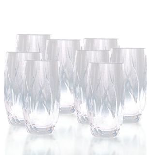 mikasa agena crystal high ball glasses 8 14 3 4 oz simple elegance in 