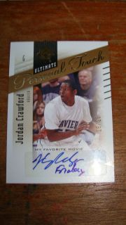Jordan Crawford 2010 11 UD Ultimate Personal Touch Auto RC 25 Hot 