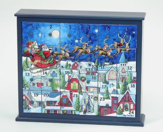 New Wooden Santas Sleigh Puzzle Advent Calendar