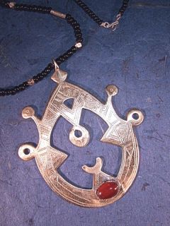 African Tuareg Cross Necklace Africa Handmade L TA5