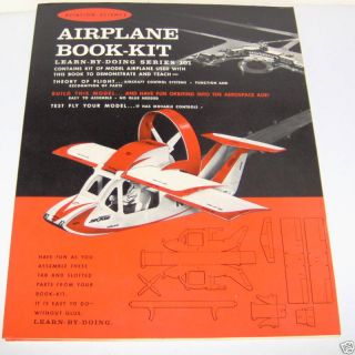 1963 Airplane Book Kit Aviation Science Theory Controls