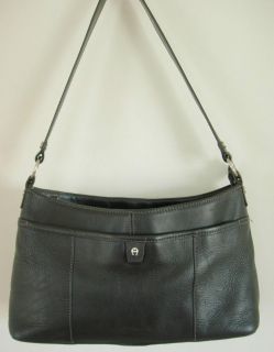 Etienne Aigner Black Leather Purse Handbag Shoulder Bag