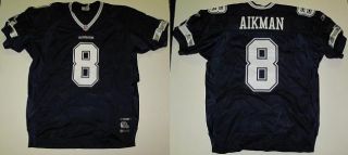 Authentic RBK Dallas Cowboys Troy Aikman Throwback Game Jersey Sz 54 