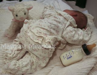Reborn Bountiful Baby Bella Now Aimee GHSP, Micro Rooted Hair, Painted 