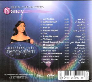 Nancy Ajram 16 Greatest Hits Digital Remaster Arabic CD