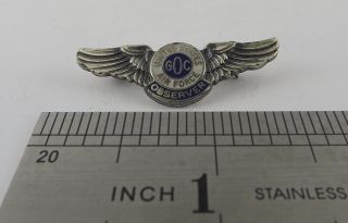 Vintage United States Air Force GOC Military Pin Enameled Observer 