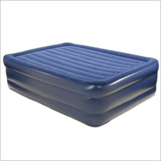 Smart Air Beds Deluxe Flock Top Raised Inflatable Air Bed Mattress 
