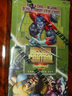 1996 Fleer Marvel Overpower Mission Control SEALED Box