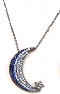 Glastineau Glamour Crescent Moon Pendant with 18 Chain $149