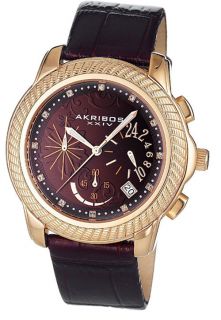 Akribos XXIV AK438B Mykonos Ultimate Quartz Chronograph Womens Watch 