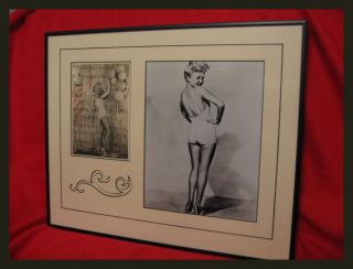 betty grable the girl with the million dollar legs signed post card 
