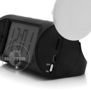   Security Camera Baby Motion Sensor Video Alarm Clock Black 4GB