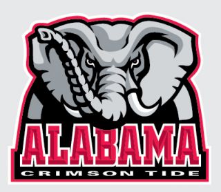 Alabama Crimson Tide Primary Elephant Logo 4 Vinyl Decal Car Truck 