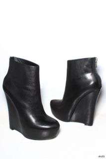 New $695 Alejandro Ingelmo Crosby Zipper Platforms Wedges Ankle Boots 