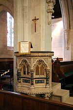 the pulpit in st alban s anglican church in copenhagen denmark donated 