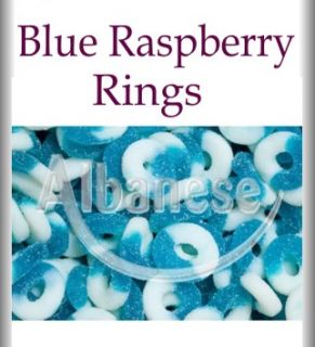 Albanese Blue Raspberry Gummy Rings 2 4 6 Pounds  