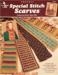 Special Stitch Scarves Annies Crochet Pattern Booklet