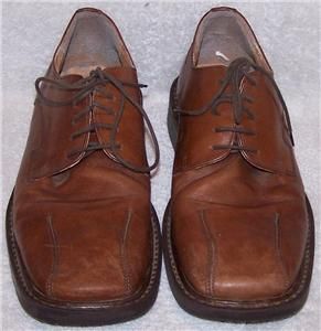 42 Franco Fortini Brown Patent Leather Oxford Made in Italy Dress 