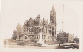 Postcard Street View Court House Albertlea Minnesota