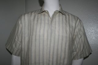Albert Nipon Mens Vtg Short Sleeve Shirt Size L