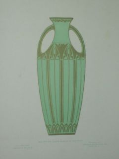 1918 Keramic Studio Print Albert w Heckman Vase Design