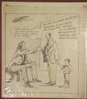   CA 1928 Editorial Political Cartoon by Alexander J Van Leshout