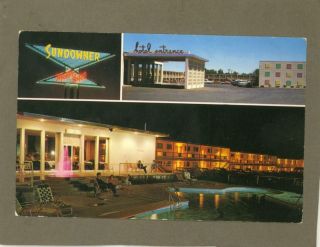 New Mexico NM Albuquerque Sundowner Motel Postcard