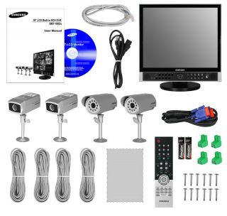 New Samsung Security System Home Business LCD DVR Talk