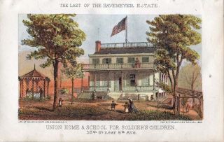 NEW YORK CITY UNION HOME & SCHOOL FOR SOLDIERS CHILDREN, ORPHANAGE 